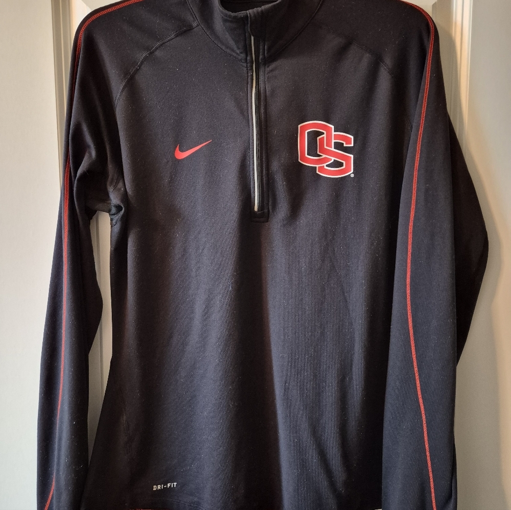 Nike OSU Beavers Black Quarter Zip